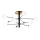 Ideal Lux - LED Lestenec na drogu COSMOPOLITAN 10xG9/3W/230V pr. 124 cm črna