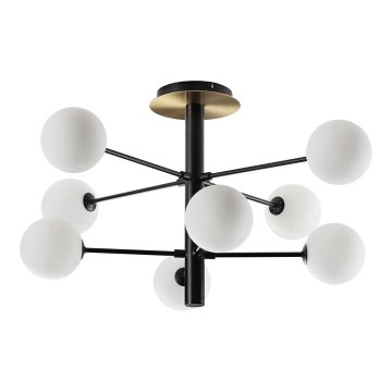 Ideal Lux - LED Lestenec na drogu COSMOPOLITAN 8xG9/3W/230V pr. 64 cm črna