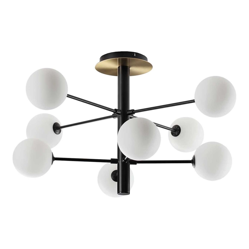Ideal Lux - LED Lestenec na drogu COSMOPOLITAN 8xG9/3W/230V pr. 64 cm črna