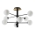 Ideal Lux - LED Lestenec na drogu COSMOPOLITAN 8xG9/3W/230V pr. 64 cm črna