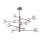 Ideal Lux - LED Lestenec na drogu EQUINOXE 12xG4/2W/230V pr. 128,1 cm sijajni krom/dimna