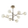 Ideal Lux - LED Lestenec na drogu EQUINOXE 8xG4/2W/230V pr. 128 cm medenina/dimna