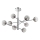 Ideal Lux - LED Lestenec na drogu EQUINOXE 8xG4/2W/230V pr. 128 cm sijajni krom/dimna