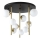Ideal Lux - LED Lestenec na drogu PERLAGE 9xG9/3W/230V pr. 55 cm zlata/bela