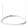 Ideal Lux - LED lestenec na jeklenem lanku GEMINI, 47 W, 230 V, 2700 K, premer 61 cm, CRI 90, bela