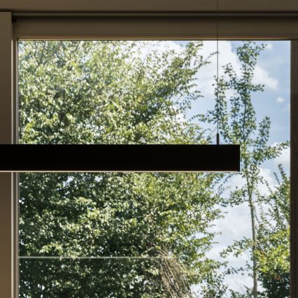 Ideal Lux - LED lestenec na jekleni vrvici LINUS LED/32W/230V 4000K CRI 90 120 cm črn