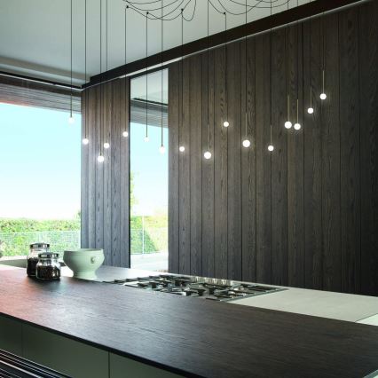 Ideal Lux - LED lestenec na jekleni vrvici LUCCIOLA 16xLED/16W/230V CRI 90 pajek črna