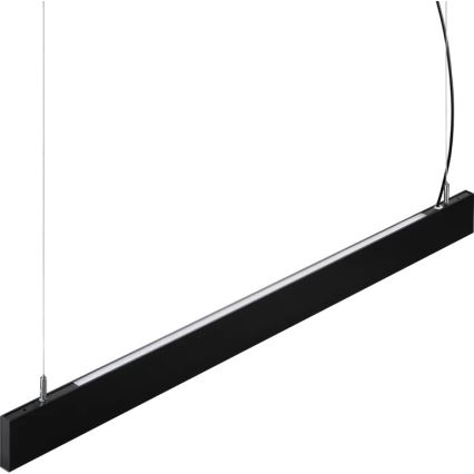 Ideal Lux - LED lestenec na jekleni vrvici STEEL LED/29W/230V 4000K CRI 90 120 cm črna