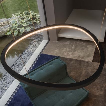 Ideal Lux - LED lestenec na kablu GEMINI LED/47W/230V 2700K, premer 61 cm, CRI 90, črna