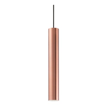 Ideal Lux - LED lestenec na kablu LOOK 1xGU10/7W/230V CRI 90, premer 6 cm, meden