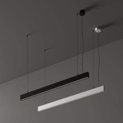 Ideal Lux - LED lestenec na kablu OFFICE LED/30W/230V 4000K CRI 90 črna