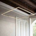 Ideal Lux - LED lestenec na kablu ORACLE SLIM LED/33W/230V 3000K CRI 90 50x50 cm zlata