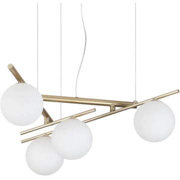 Ideal Lux - LED lestenec na lanku ATLAS 4xG9/3W/230V zlata