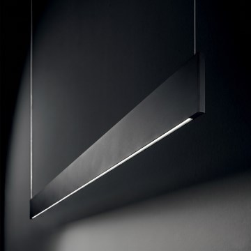 Ideal Lux - LED lestenec na lanku STEEL LED/24W/230V 3000K CRI 90 120 cm črna