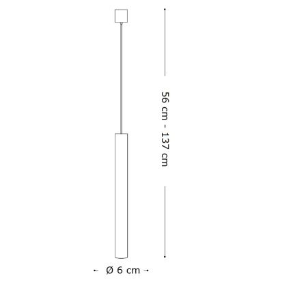 Ideal Lux - LED Lestenec na vrvici 1xGU10/7W/230V CRI 90