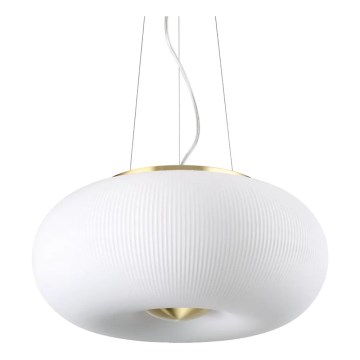 Ideal Lux - LED Lestenec na vrvici ARIZONA 3xGX53/9W/230V pr. 40 cm bela