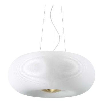 Ideal Lux - LED Lestenec na vrvici ARIZONA 5xGX53/9W/230V pr. 52 cm bela