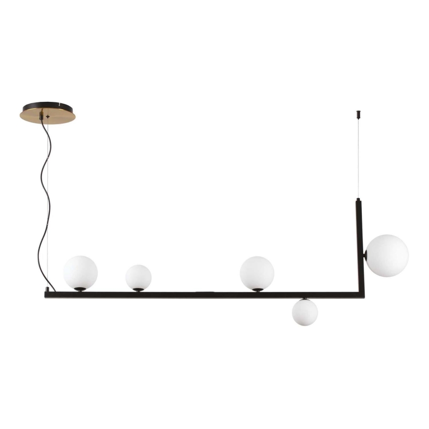 Ideal Lux - LED Lestenec na vrvici BIRDS 5xG9/3W/230V črna/zlata