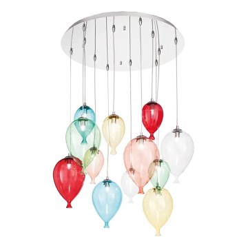 Ideal Lux - LED Lestenec na vrvici CLOWN 12xG9/3W/230V pr. 60 cm barven