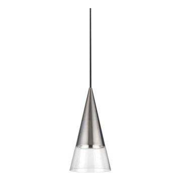 Ideal Lux - LED Lestenec na vrvici CONO 1xGU10/7W/230V pr. 15 cm CRI 90 mat krom
