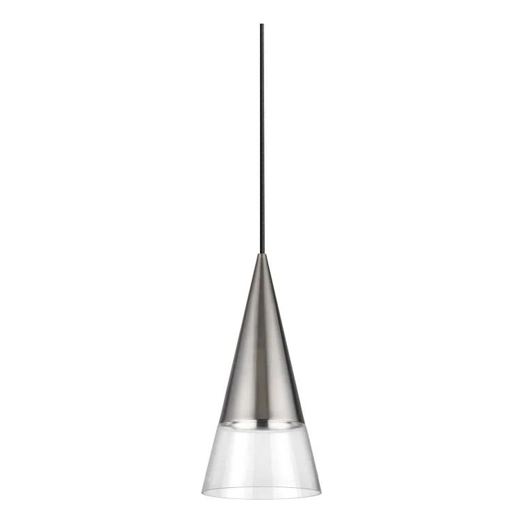 Ideal Lux - LED Lestenec na vrvici CONO 1xGU10/7W/230V pr. 15 cm CRI 90 mat krom