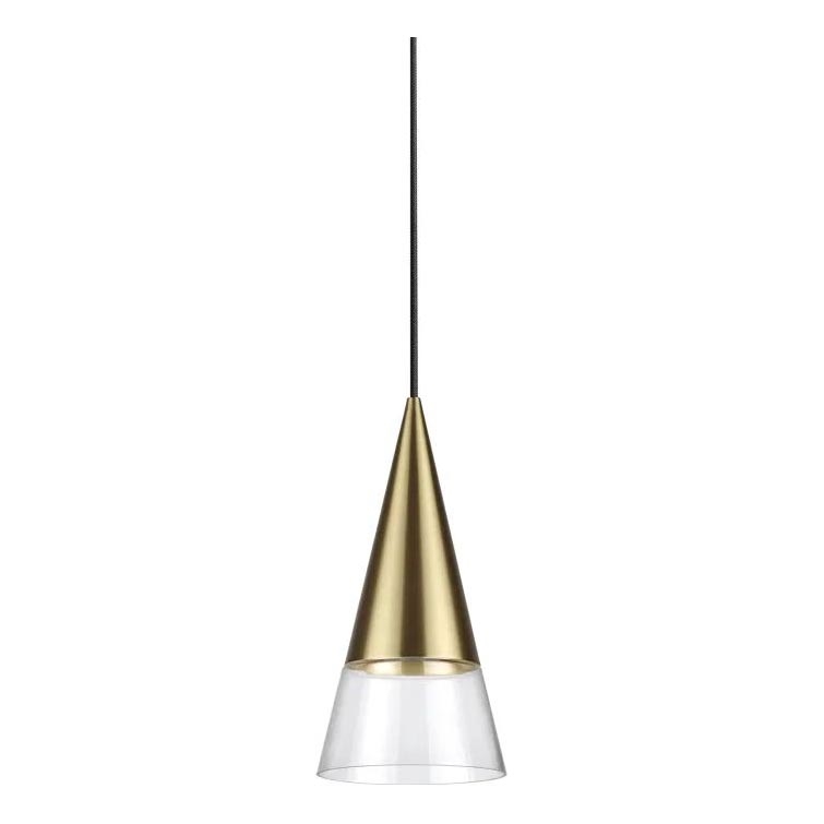 Ideal Lux - LED Lestenec na vrvici CONO 1xGU10/7W/230V pr. 15 cm CRI 90 medenina