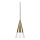 Ideal Lux - LED Lestenec na vrvici CONO 1xGU10/7W/230V pr. 15 cm CRI 90 medenina