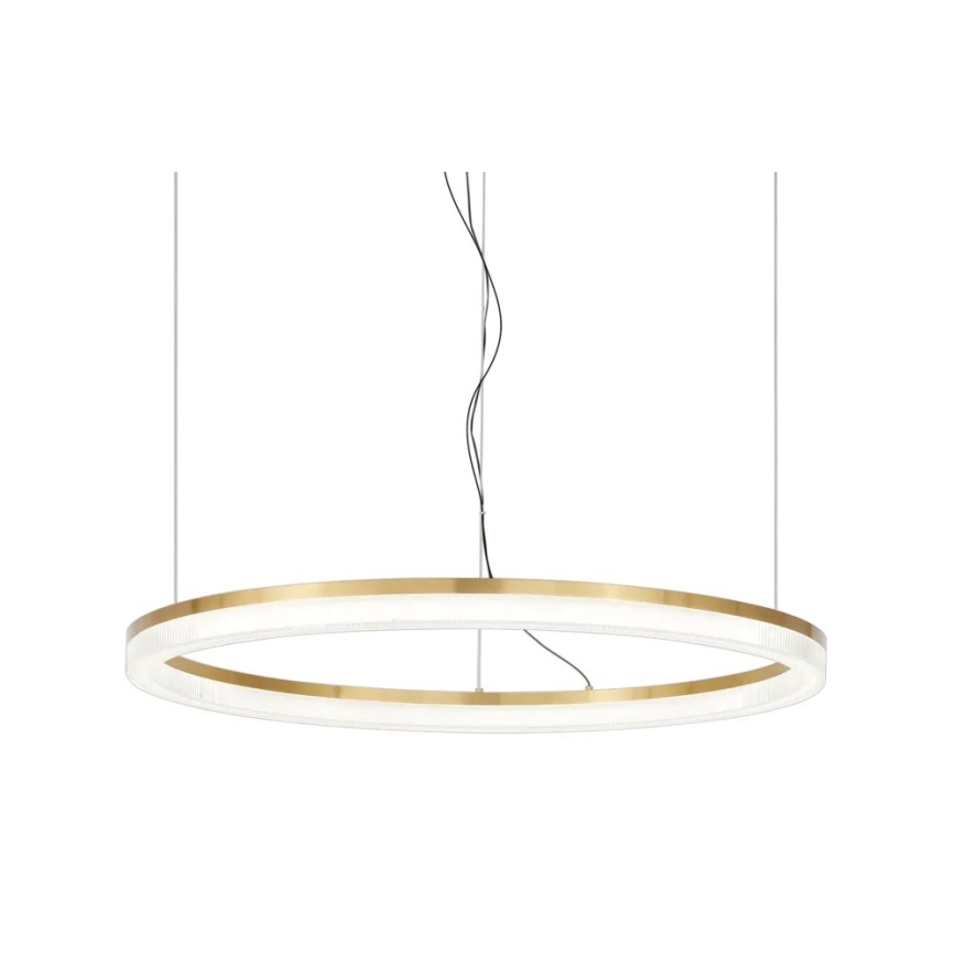 Ideal Lux - LED Lestenec na vrvici CROWN LED/42W/230V 3000K pr. 80 cm CRI 90 medenina