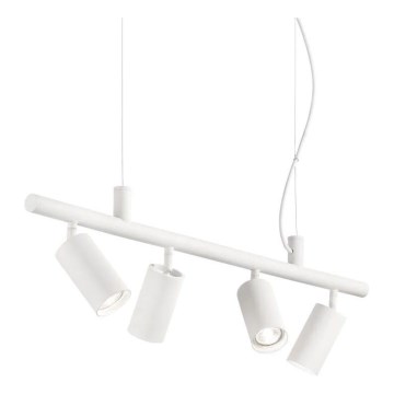 Ideal Lux - LED Lestenec na vrvici DYNAMITE 4xGU10/7W/230V CRI 90 bela