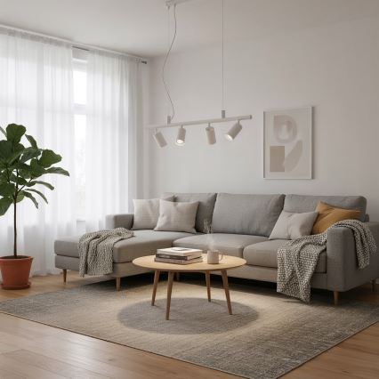 Ideal Lux - LED Lestenec na vrvici DYNAMITE 4xGU10/7W/230V CRI 90 bela