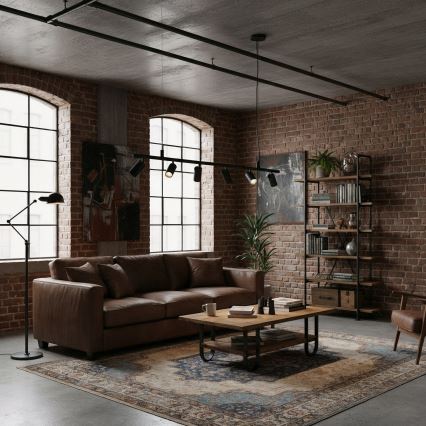 Ideal Lux - LED Lestenec na vrvici DYNAMITE 6xGU10/7W/230V CRI 90 črna