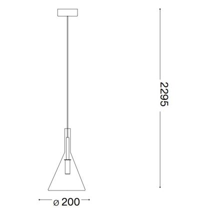 Ideal Lux - LED Lestenec na vrvici EMPIRE 1xG9/3W/230V