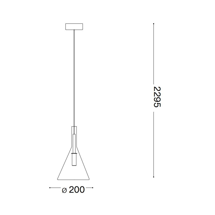 Ideal Lux - LED Lestenec na vrvici EMPIRE 1xG9/3W/230V