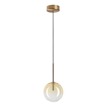 Ideal Lux - LED Lestenec na vrvici EQUINOXE 1xG4/2W/230V pr. 15 cm medenina/dimna