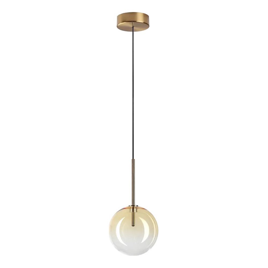 Ideal Lux - LED Lestenec na vrvici EQUINOXE 1xG4/2W/230V pr. 15 cm medenina/dimna