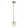 Ideal Lux - LED Lestenec na vrvici EQUINOXE 1xG4/2W/230V pr. 15 cm medenina/dimna