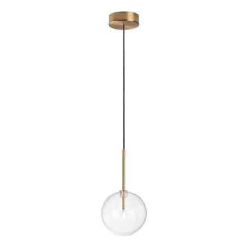 Ideal Lux - LED Lestenec na vrvici EQUINOXE 1xG4/2W/230V pr. 15 cm medenina/prozorna