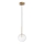 Ideal Lux - LED Lestenec na vrvici EQUINOXE 1xG4/2W/230V pr. 15 cm medenina/prozorna