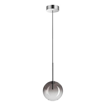 Ideal Lux - LED Lestenec na vrvici EQUINOXE 1xG4/2W/230V pr. 15 cm sijajni krom/dimna