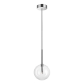 Ideal Lux - LED Lestenec na vrvici EQUINOXE 1xG4/2W/230V pr. 15 cm sijajni krom/prozorna