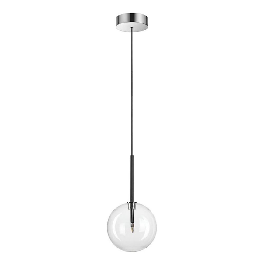 Ideal Lux - LED Lestenec na vrvici EQUINOXE 1xG4/2W/230V pr. 15 cm sijajni krom/prozorna