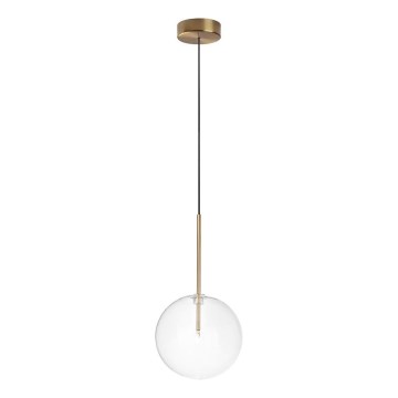 Ideal Lux - LED Lestenec na vrvici EQUINOXE 1xG4/2W/230V pr. 20 cm medenina/prozorna