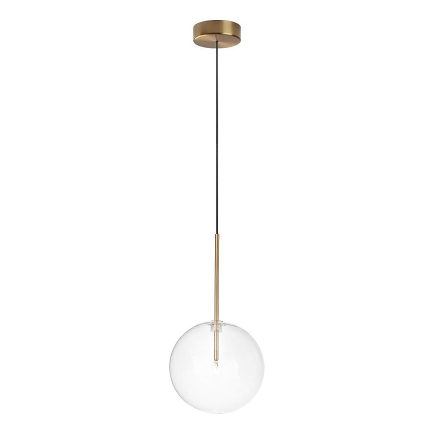 Ideal Lux - LED Lestenec na vrvici EQUINOXE 1xG4/2W/230V pr. 20 cm medenina/prozorna
