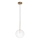 Ideal Lux - LED Lestenec na vrvici EQUINOXE 1xG4/2W/230V pr. 20 cm medenina/prozorna