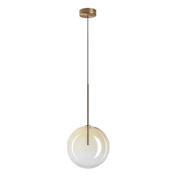 Ideal Lux - LED Lestenec na vrvici EQUINOXE 1xG4/2W/230V pr. 25 cm medenina/dimna