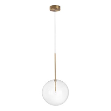 Ideal Lux - LED Lestenec na vrvici EQUINOXE 1xG4/2W/230V pr. 25 cm medenina/prozorna