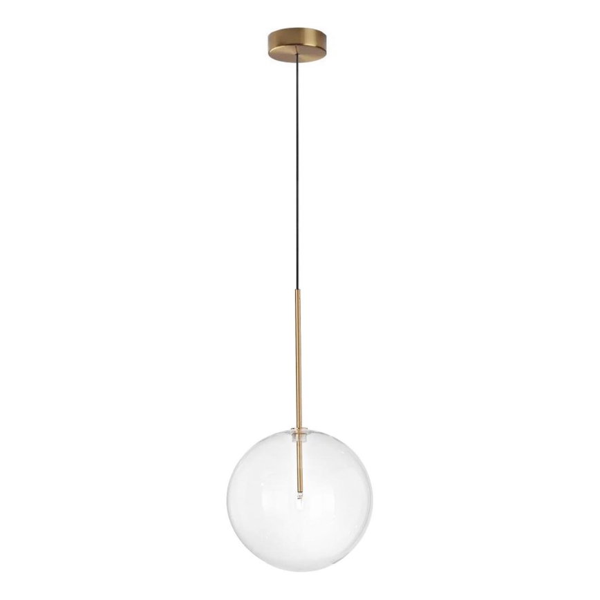 Ideal Lux - LED Lestenec na vrvici EQUINOXE 1xG4/2W/230V pr. 25 cm medenina/prozorna