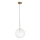 Ideal Lux - LED Lestenec na vrvici EQUINOXE 1xG4/2W/230V pr. 25 cm medenina/prozorna