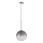 Ideal Lux - LED Lestenec na vrvici EQUINOXE 1xG4/2W/230V pr. 25 cm sijajni krom/dimna