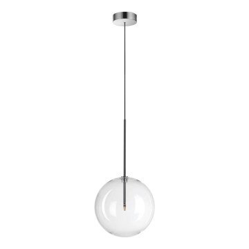 Ideal Lux - LED Lestenec na vrvici EQUINOXE 1xG4/2W/230V pr. 25 cm sijajni krom/prozorna
